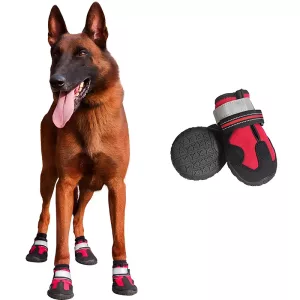 Voděodolné protiskluzové psí boty