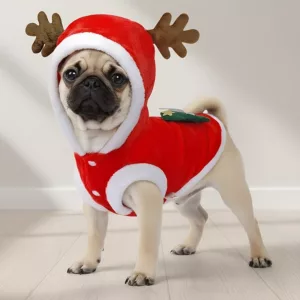 dog reindeer outfit, dog raindeer costume, dog christmas reindeer outfit