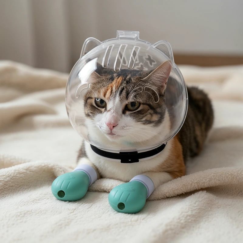 cat grooming muzzle, cat paw protectors, cat anti scratch, cat booties