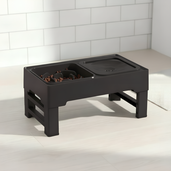 dog bowl, dog bowl with stand, slow feeder bowl, double dog bowl