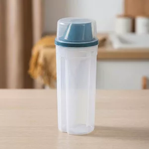 Přenosný průhledný zásobník na krmivo pro psy